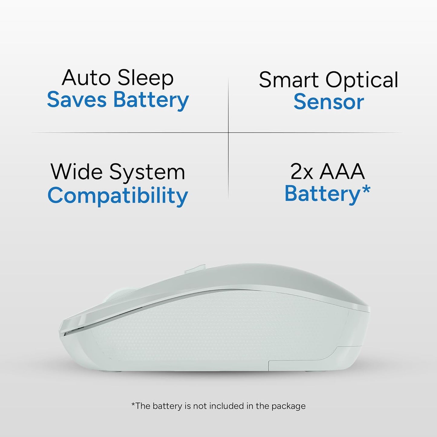 Ambrane Wireless Mouse with 2.4GHz, USB Nano Dongle, Silent Click