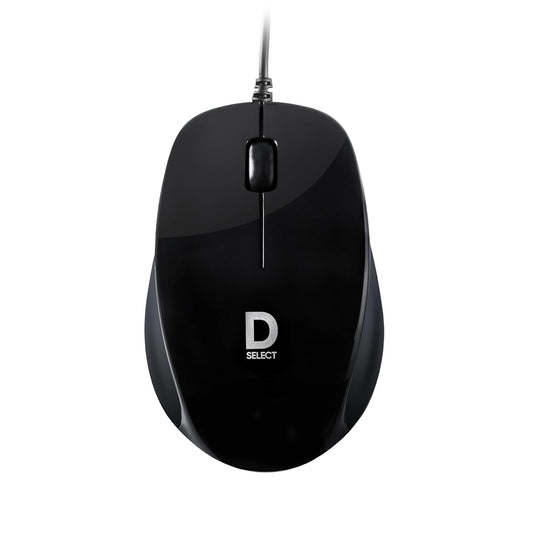 Wired Mouse DS112-Black with USB Type C Connector, 1200DPi, Lightweight