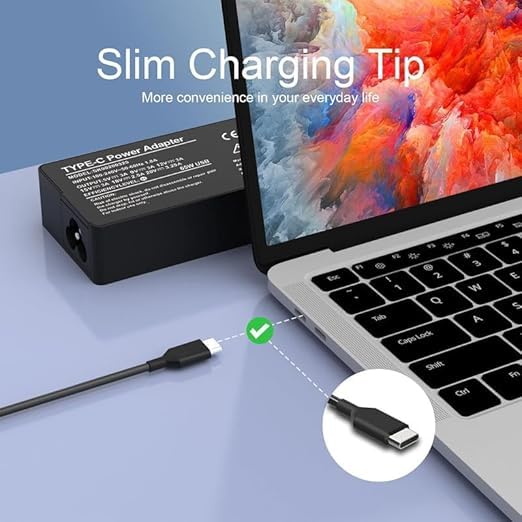 Replacement USB Type-C Laptop Charger – 65W/45W Fast Charging, Compatible with Multiple Brands