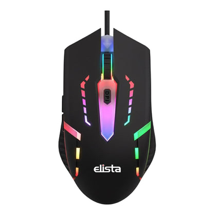 Elista Wired USB RGB Mouse Multi Colour | 1200 DPI Optical Sensor | RGB Lights