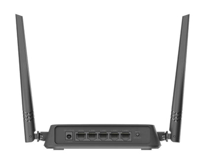 D-Link DIR-615 WiFi N300 Router – 300Mbps, Single-Band, Black