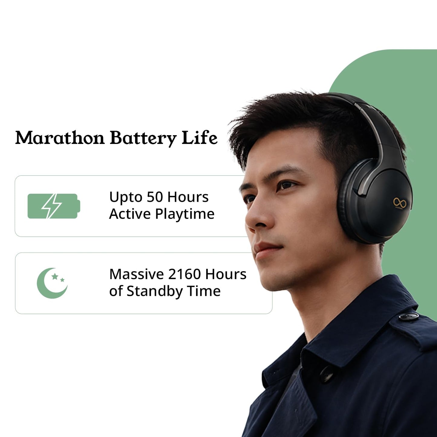 Wireless Headphones Bluetooth 6.0 | 50H Playtime Over-Ear Headset with 43mm Titanium Drivers | 3 Sound Modes, 35ms Low Latency Gaming Mode, AI ENC Mic (Calm Beige)