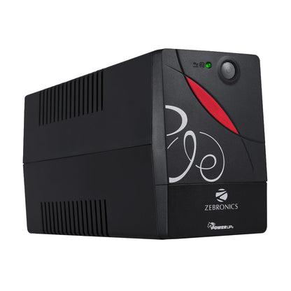 ZEBRONICS Zeb-U725 600VA UPS – Desktop & PC Backup with AVR, Black