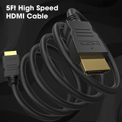 Sounce 1.5 Meter High-Speed HDMI Cable - Hdmi Arc Enabled | 64 Gbps | 4K 120Hz | 1080P 240Hz | Strong & Durable | Supports Up To 32 Audio Channels | Gold Plated