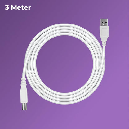 Zebronics USB Type-A to Type-B Printer Cable, 1.5 Meters