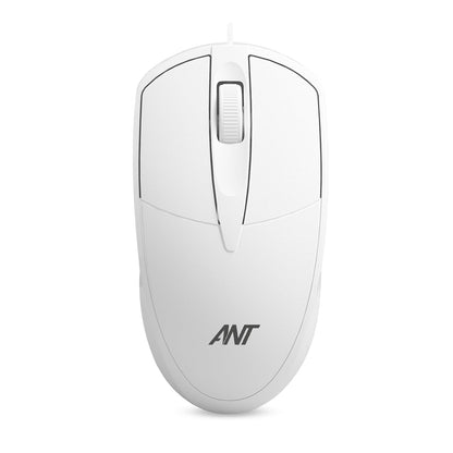 Ant Globe 10 Wired Optical Mouse with 1200 DPI, USB Connectivity, Lightweight