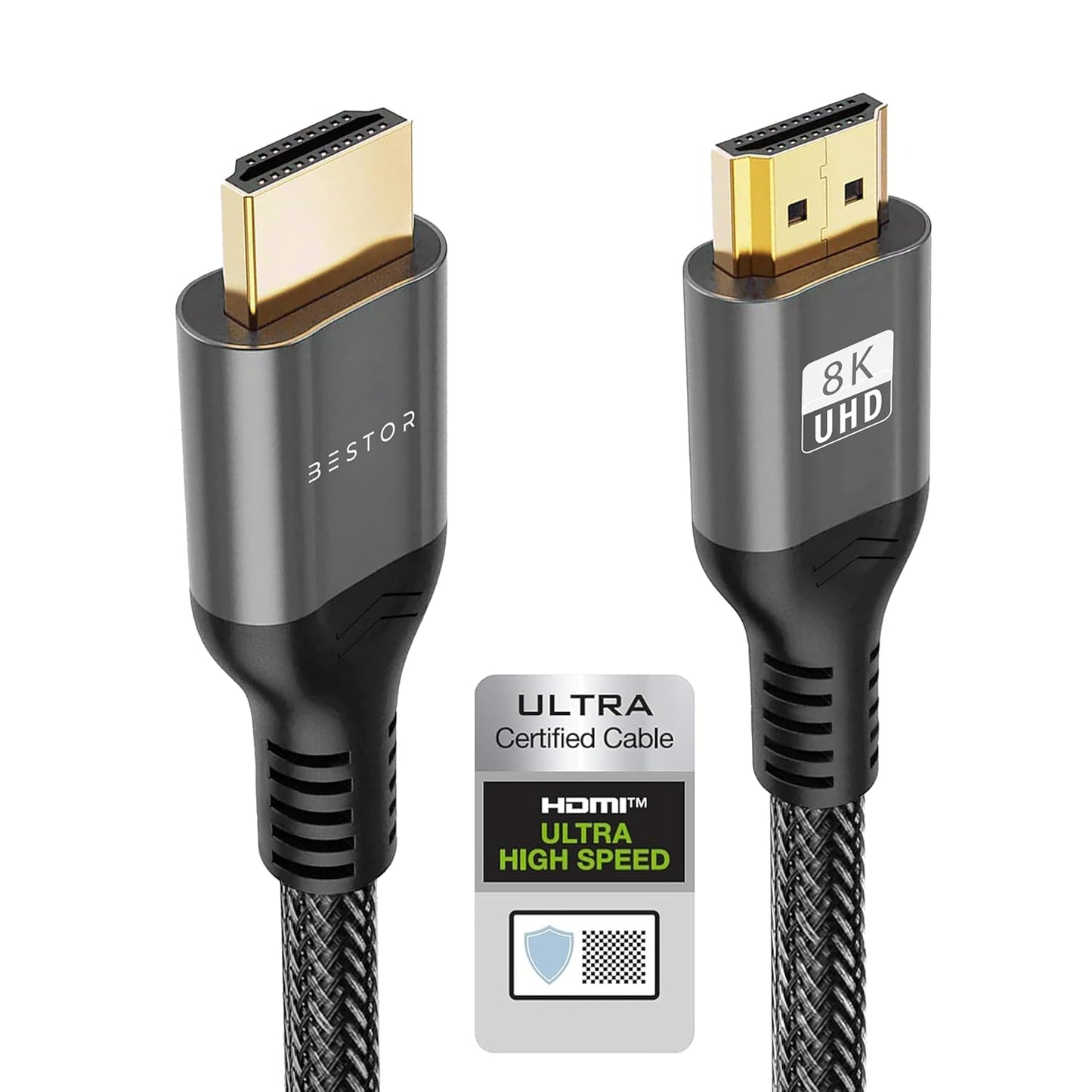 BESTOR 8K HDMI 2.1 Ultra High-Speed Cable 48Gbps 4K 120Hz 8K