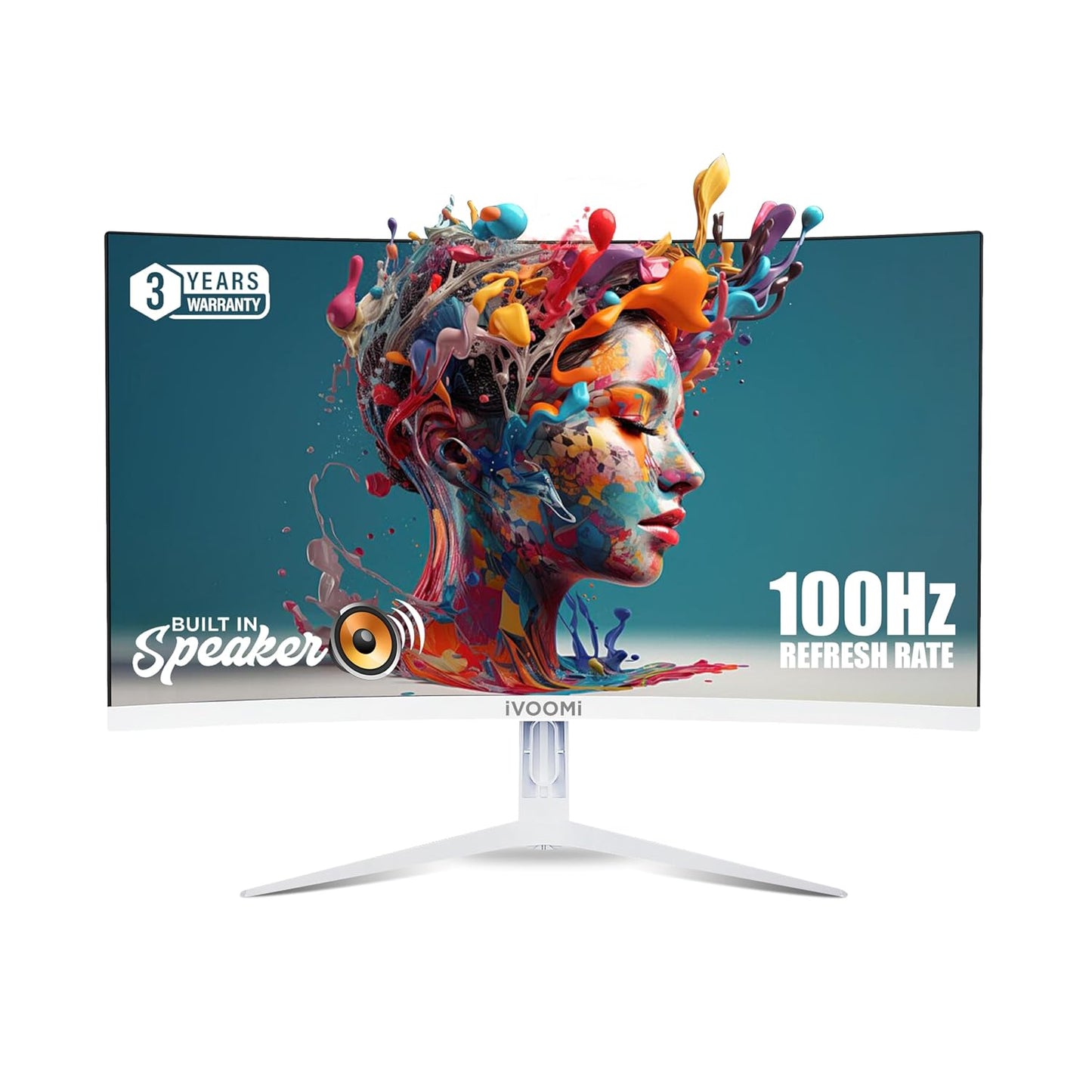 iVOOMi 22" (54.6 cm) Ultra Slim Curve FHD Monitor for PC with Built-in Speaker