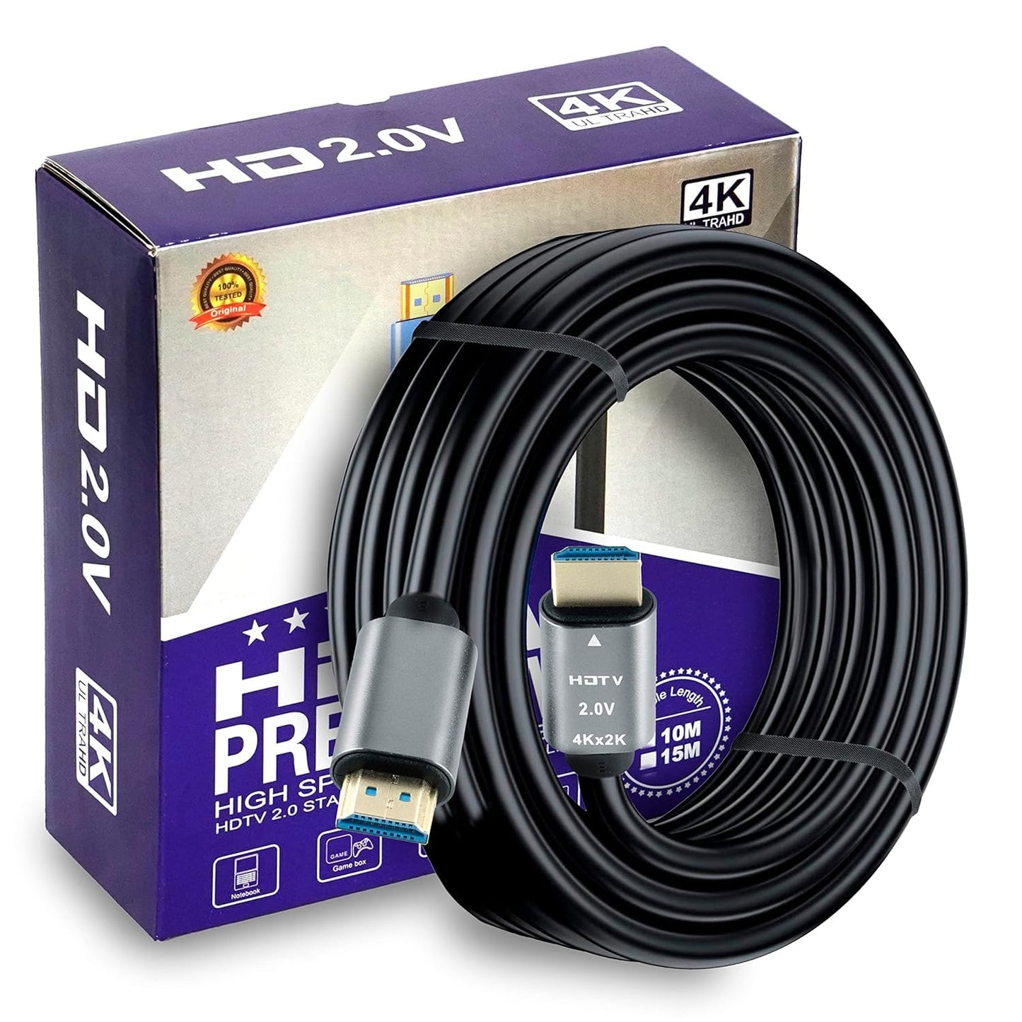 rts High-Speed 3D 4K 10 Meter HDMI Cable HDMI 2.0 Supported | 4K 60Hz, HD Audio & Video 2160p