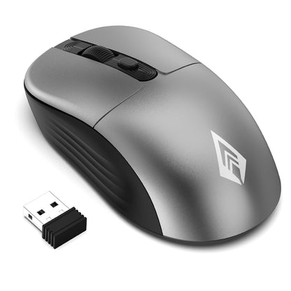 Archer Tech Lab Wireless Mouse, 2.4GHz USB Nano Receiver, 3 DPI (800/1200/1600), Ergonomic Lightweight Design 55g
