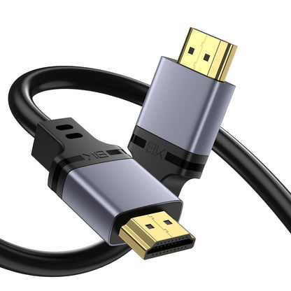 Tobfit HDMI Cable 1M Certified, HDMI 2.1 Cable Ultra HD High Speed 48Gbps, 8K@60Hz 4K@120Hz HDMI- Lead eARC HDR10 HDCP 2.2/2.3, Compatible for PS5/4 for X-box/HDTV/Blu-ray (1M)