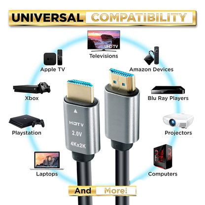 rts High-Speed 3D 4K 10 Meter HDMI Cable HDMI 2.0 Supported | 4K 60Hz, HD Audio & Video 2160p